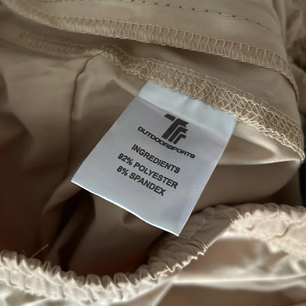Men’s Beige Track Pants, Large, NWT